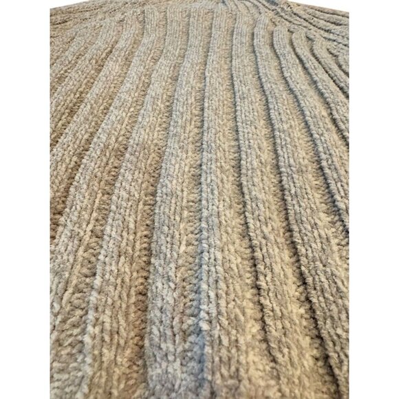 American Eagle Mockneck‎ Soft Ribbed Sweater Light Gray Size Medium - Picture 4 of 5